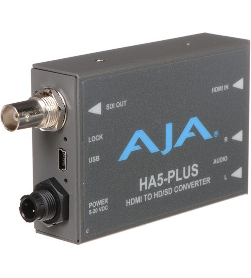 AJA HA5-Plus HDMI to 3G-SDI Mini-Converter